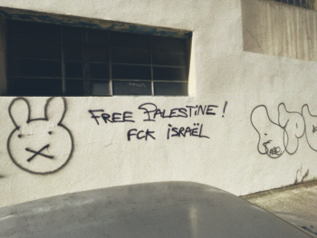 Miffy supports the Palestinian struggle